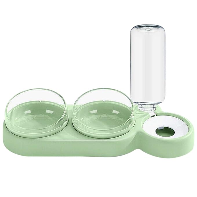 Pet detachable food bowl with water dispenser